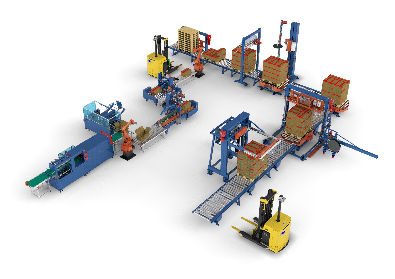 缠膜打带一体机